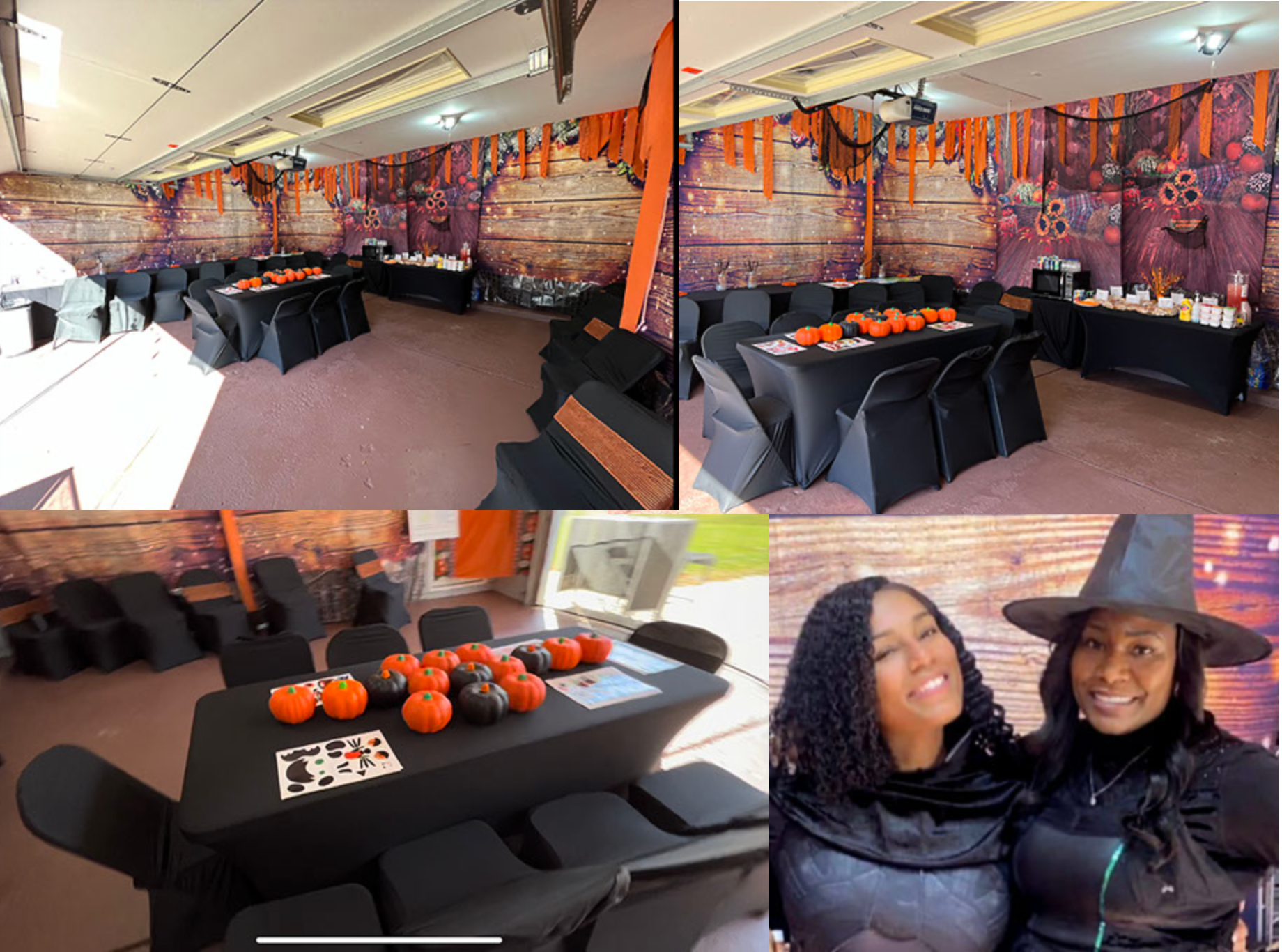Decorated venue setup for the Annual Christian Fall Experience